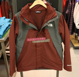 2015秋冬款北面专柜正品户外GORE-TEX男式三合一两件套冲锋衣CUB7