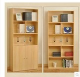 简约现代书柜书架置物架简易柜子可带门自由组合书柜实木书橱特价
