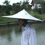 超大防晒防紫外线二折帽伞 伞帽子 头戴太阳帽 钓鱼伞头带式雨伞