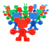 手拉手软体动物积木 塑料拼插拼装乐高式宝宝儿童益智玩具3岁以上