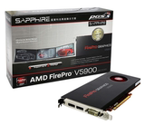 【蓝宝石绘图卡】AMD Firepro V5900专业图形显卡  盒装正品