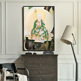 画龙客厅装饰画中式挂画玄关壁画沙发背景墙画有框画地藏王菩萨