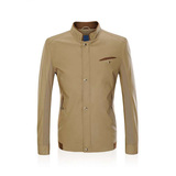 D535品牌剪标男装夹克 春季高端商务绅士男士夹克修身茄克衫外套