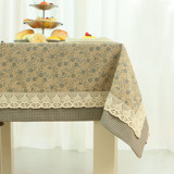 锦色华年欧式桌布椅套套装布艺棉麻风格餐桌布茶几 圆桌布