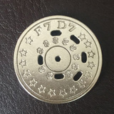 F7D7带孔币游戏币娃娃机币抓机币游戏机币数码币定做包邮抓烟机币