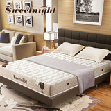 SweetNight席梦思弹簧床垫亚麻布边透气环保独立弹簧双人床垫
