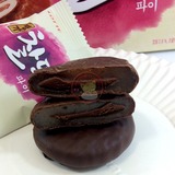 韩国进口零食 乐天巧克力打糕派186g 6枚朝鲜族传统食品糯米年糕