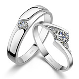 六福珠宝 钻戒 订婚pt950铂金 钻石戒指 情侣对戒结婚 求婚 证书