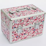 30cmkt猫粉色中号专业化妆箱化妆包化妆盒收纳盒化妆工具首饰盒