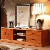 中式客厅家具1.5米1.2实木橡木带抽电视机电视柜储藏酒柜地柜组合