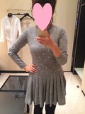 （在途现货）L&V 全球奢品购 chanel/香奈儿14新款珍珠针织连衣裙