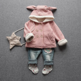 2015新款女童秋冬装婴儿棉衣女宝宝棉袄棉服加绒加厚外套1-2-3岁