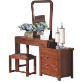 简约现代实木梳妆台镜卧室家具整装抽屉式储物柜特价包邮