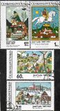 1970年捷克斯洛伐克邮票 大型雕刻版 童话画选 故事绘画 集邮收藏