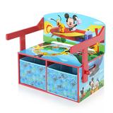 迪士尼卡通多功能长桌椅组合套装儿童学习写字宝宝收纳储物玩具桌