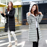 2015冬装新款中长款羽绒服女时尚修身韩版显瘦女式加厚保暖外套潮