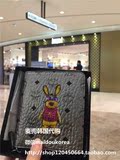 麦兜韩国代购 MCM15秋冬新款RABBIT系列兔子超人银色短款拉链钱包