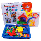 大号蘑菇钉穿线板组合插板 儿童益智拼插玩具 3-7岁宝宝智力拼图