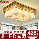 新中式吸顶灯多头LED客厅灯具现代中式铁艺灯酒店别墅大厅吸顶灯