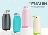 包邮2015新款韩国卡通大肚杯子学生杯不锈钢真空保温杯企鹅杯子