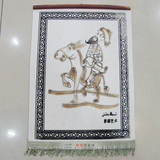 新疆维吾尔民族挂毯 纯羊毛毡画烫画 手工烫金挂毯画 阿凡提壁毯