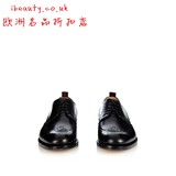 英国代购GUCCI古奇男鞋低帮系带真皮布洛克鞋商务休闲皮鞋LM2