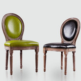 新古典新中式宜家酒店欧式美式 餐椅 简约现代靠背休闲实木时尚椅