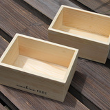 木盒定做木盒 长方形无盖桌面收纳盒 糖果食品盒 杂物盒 零食木盒