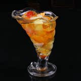 萌睿无铅玻璃雪糕杯冰淇淋杯家用高档冷饮杯沙拉碗创意海螺雪糕杯