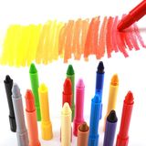韩国amos旋转蜡笔 24色油画棒 宝宝腊笔 儿童无毒可水洗画笔