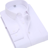 YMV2016夏季商务修身长袖白衬衫男士职业工装工作衬衣正装寸