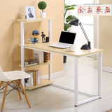 包邮简易圆角钢木电脑桌宜家书桌子简约双人办公桌家用写字台定制