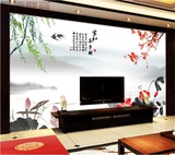 中式家和万事兴无缝大型壁画客厅电视背景影视墙纸无纺布壁纸墙布