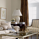 美式陶瓷配铜大气客厅台灯 欧式现代简约时尚奢华卧室白色床头灯