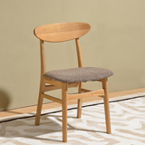 欧娜百合实木椅子简约餐桌餐椅组合白橡木电脑椅环保/客厅家具