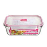 龙士达保鲜碗盒密封微波炉冰箱便当保温餐具饭盒玻璃耐热长方形套