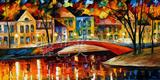 世界名画阿夫列莫夫街景风景欧洲油画批发喷绘画芯客厅装饰画1463