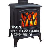 别墅欧式真火壁炉 独立式壁炉  燃木真火壁炉 铸铁炉嵌入式暖壁炉