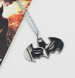 新货限量特价 蝙蝠侠双面标志古银项链 美国电影周边钥匙扣礼物