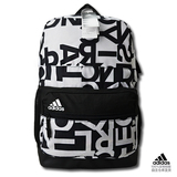 Adidas/阿迪达斯男包女包春季新款黑白字母运动双肩包背包AJ9409