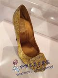 【咖喱花代购】 Roger Vivier 2015 rv灰姑娘的彩色水晶鞋 高跟
