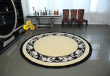 丹凰 进口100%纯羊毛地毯客厅茶几地毯卧室地毯圆形地毯欧式M-837