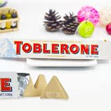 促销 Toblerone瑞士原装进口三角 白巧克力100g另外有黄紫黑色装