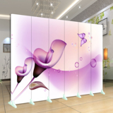 简约时尚主播屏风隔断折叠玄关门 客厅卧室餐厅韩式紫色布艺折屏