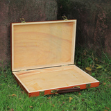 实木制手提油画箱 工具箱 调色盒 美术画画箱 可调色油画盒颜料盒
