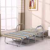 折叠床单人床纯天然木条床竹条床午睡床加固型铁床钢丝床包邮