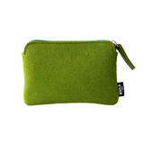 简约羊毛毡环保收纳包袋 拉链手包零钱包钥匙包 化妆包