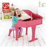 德国hape木质儿童钢琴玩具 早教乐器三角小钢琴 宝宝生日礼物