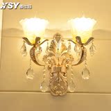 欧式锌合金客厅餐厅大气灯具奢华卧室床头创意蜡烛水晶吊灯8202-2