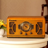 唐典R988复古收音机老人全波段台式FM仿古木质老式半导体收音机